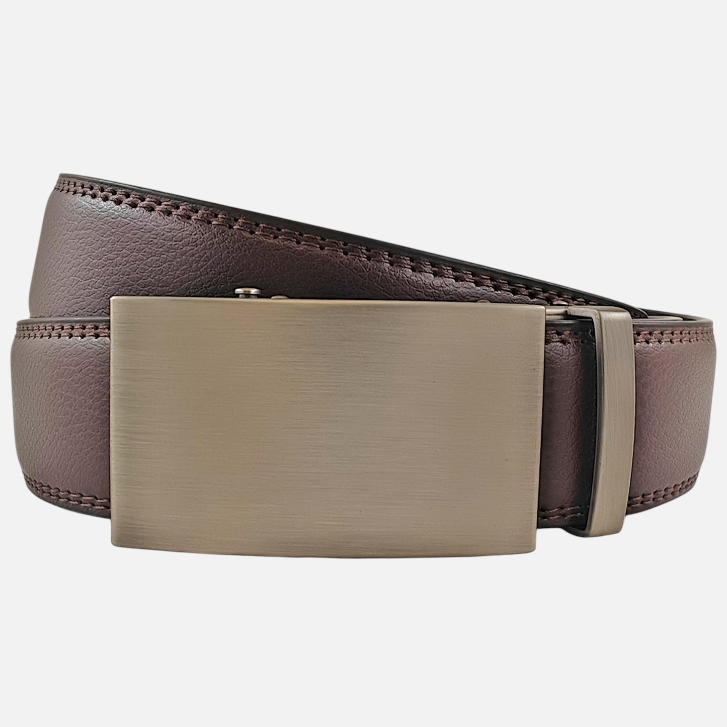 BELTBOX classic | Кафяв мъжки колан без дупки от естествена кожа