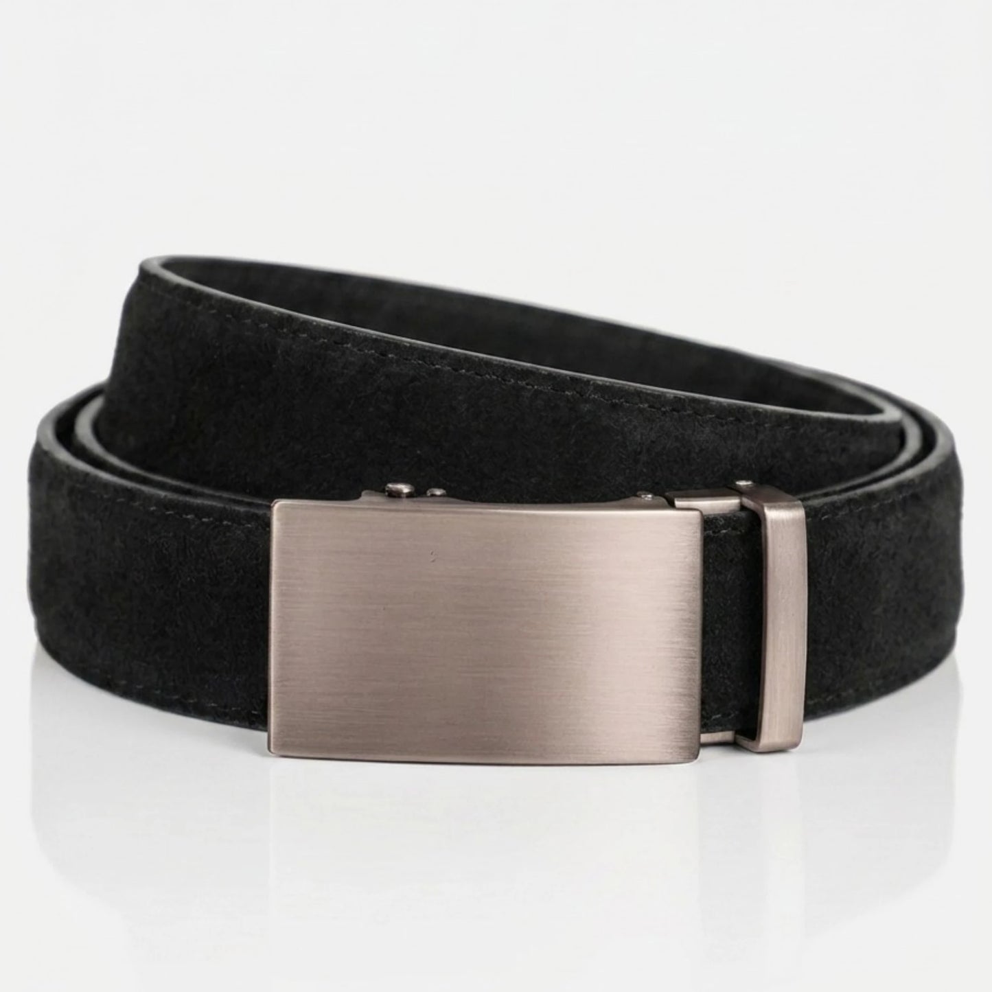 BELTBOX® Suede Black × Steel Classic | 3.5 см