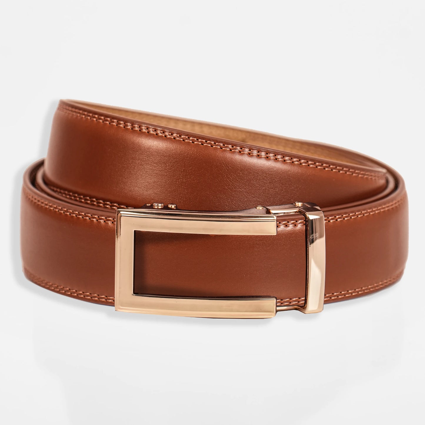 BELTBOX® Luxury Cognac × Gold Traditional | 3.5 см