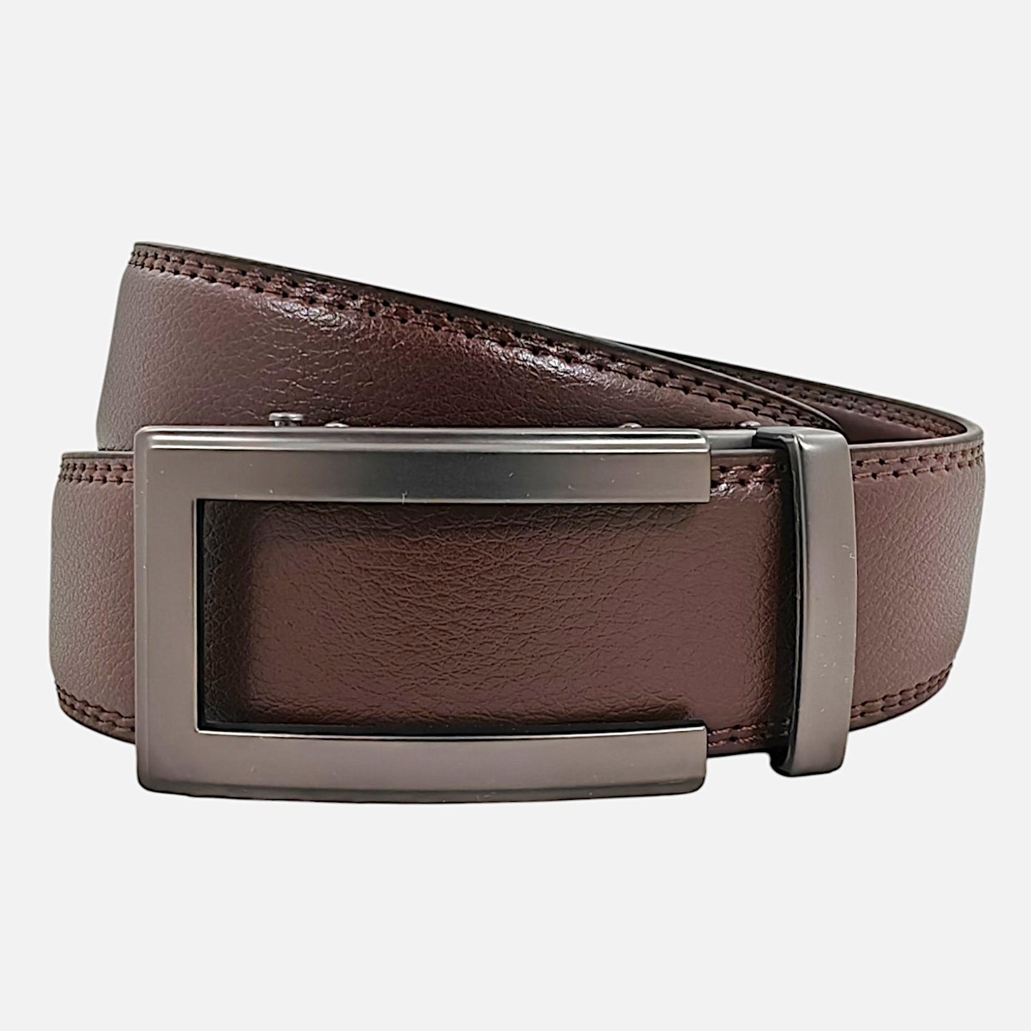 BELTBOX classic | Кафяв мъжки колан без дупки от естествена кожа