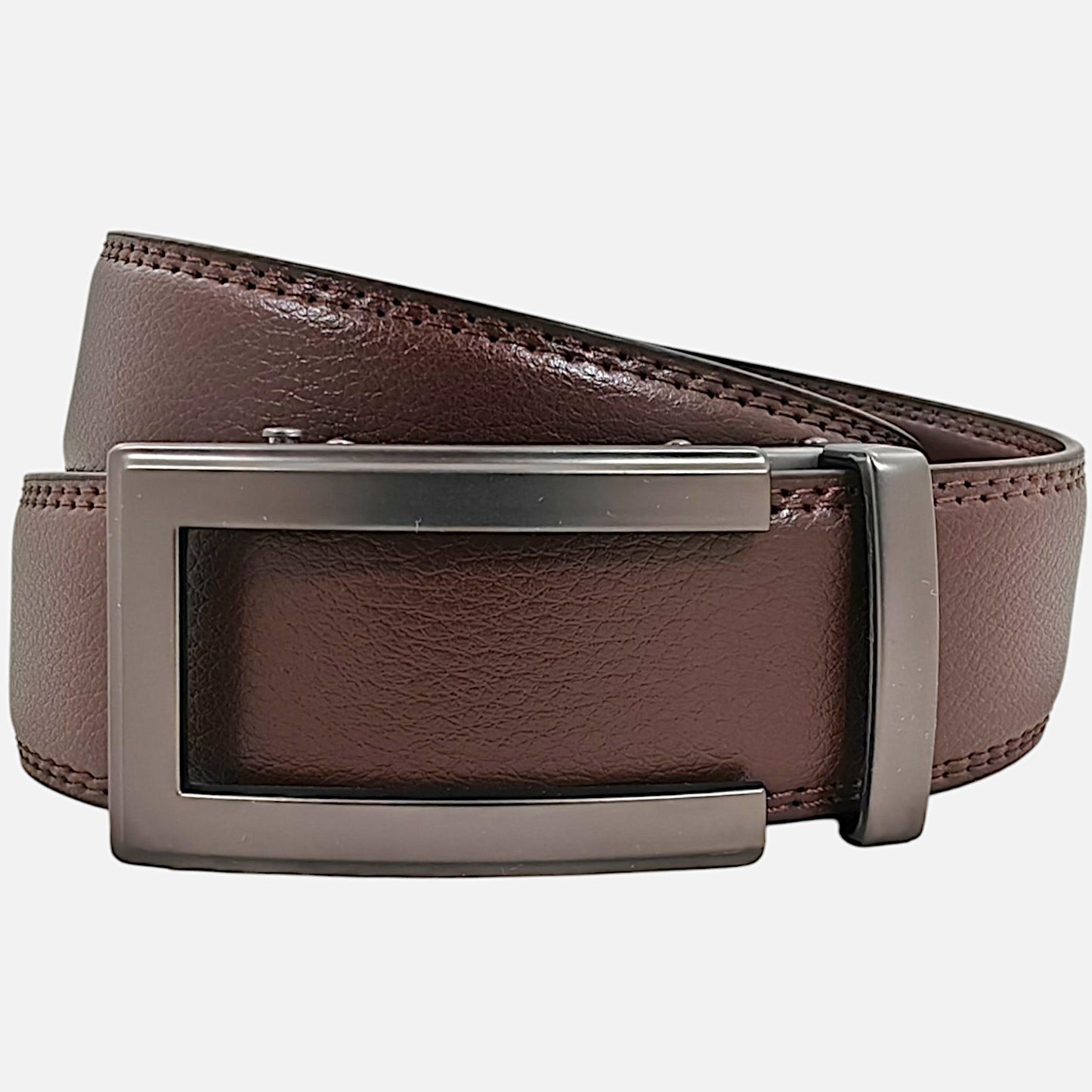 BELTBOX classic | Кафяв мъжки колан без дупки от естествена кожа
