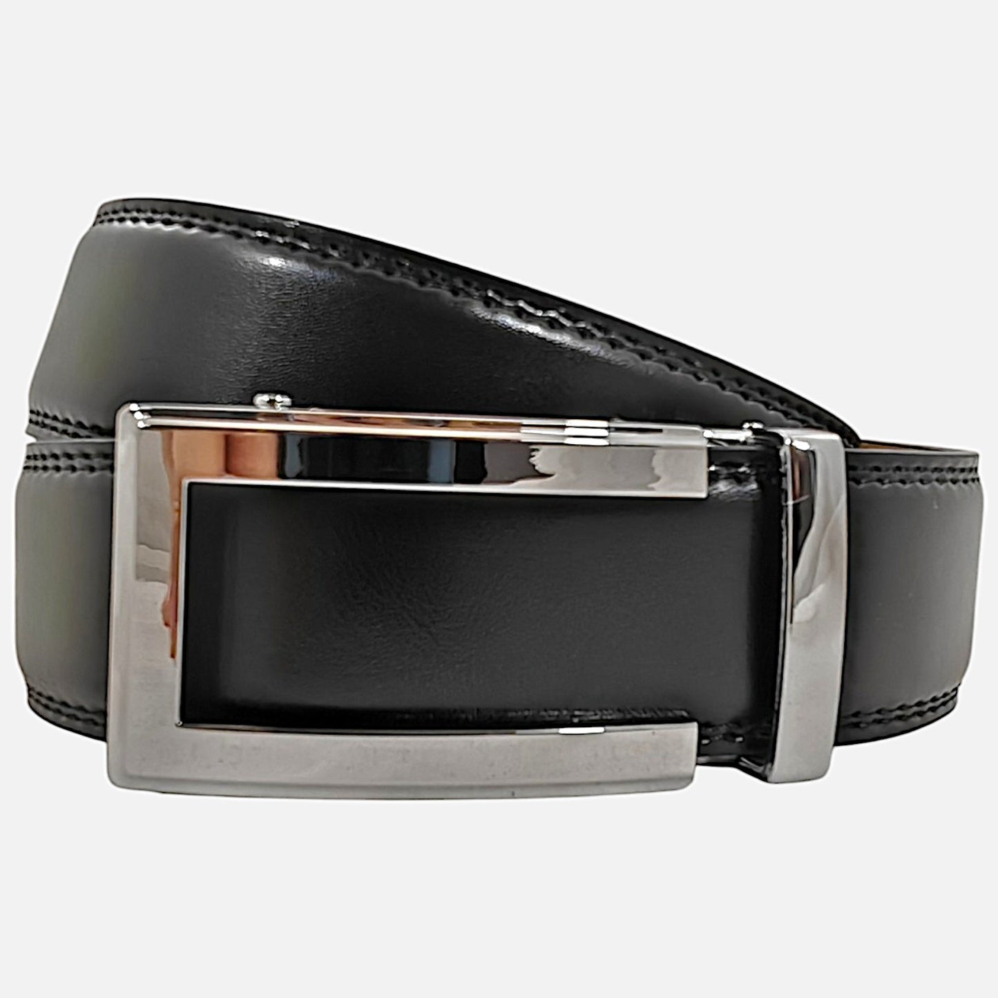 BELTBOX MAX | Черен мъжки колан от естествена кожа – 150 см
