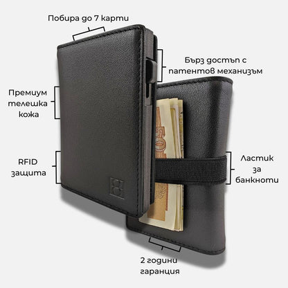 SLIQ Slim | Картхолдър с RFID защита -