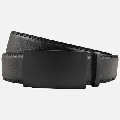 BELTBOX classic | Черен мъжки колан без дупки от естествена кожа