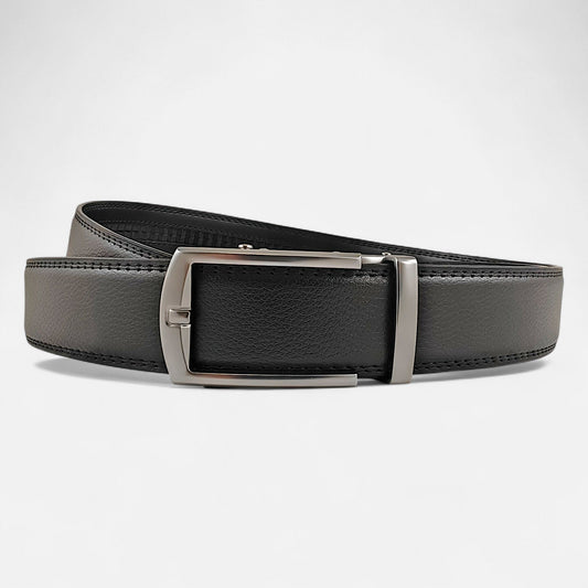 BELTBOX® Classic Black × Silver Matt Minimalist | 3.5 см