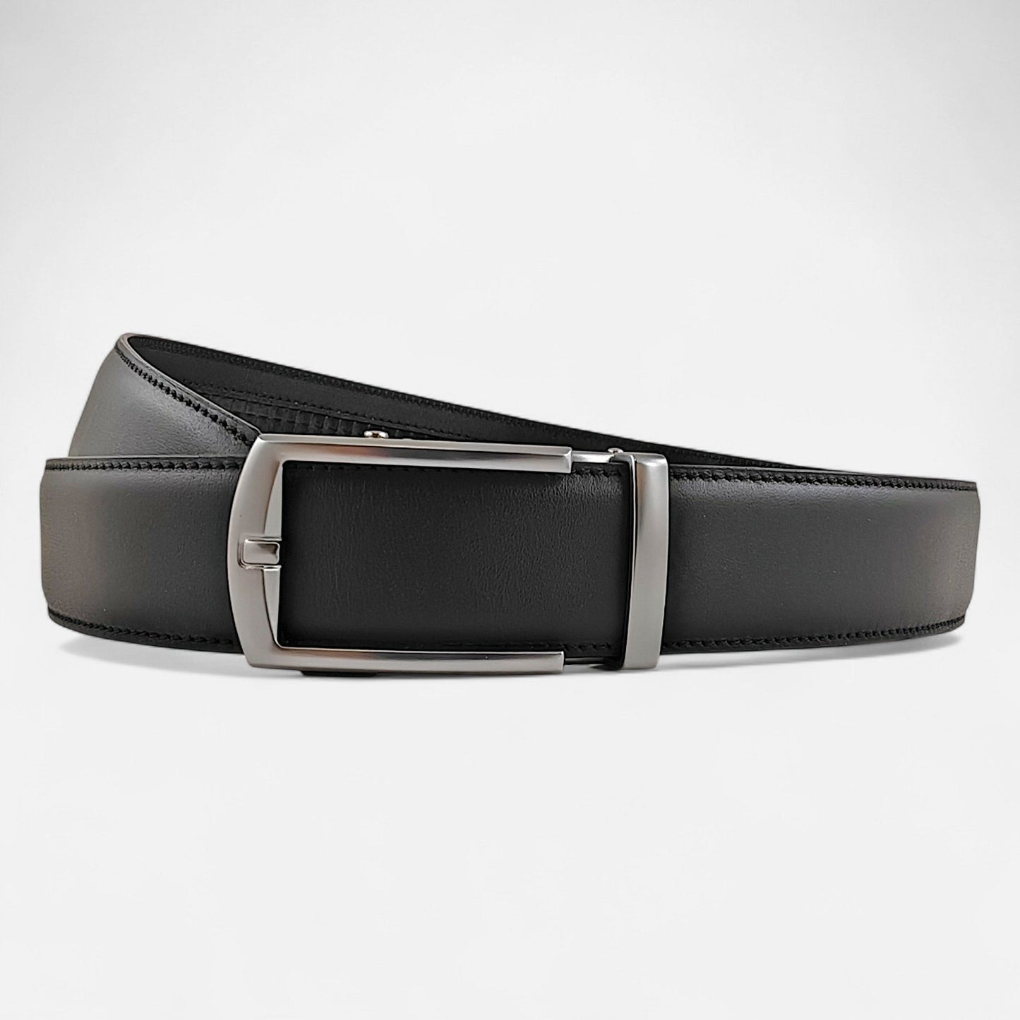 BELTBOX® Premier Black × Silver Matt Minimalist | 3.5 см