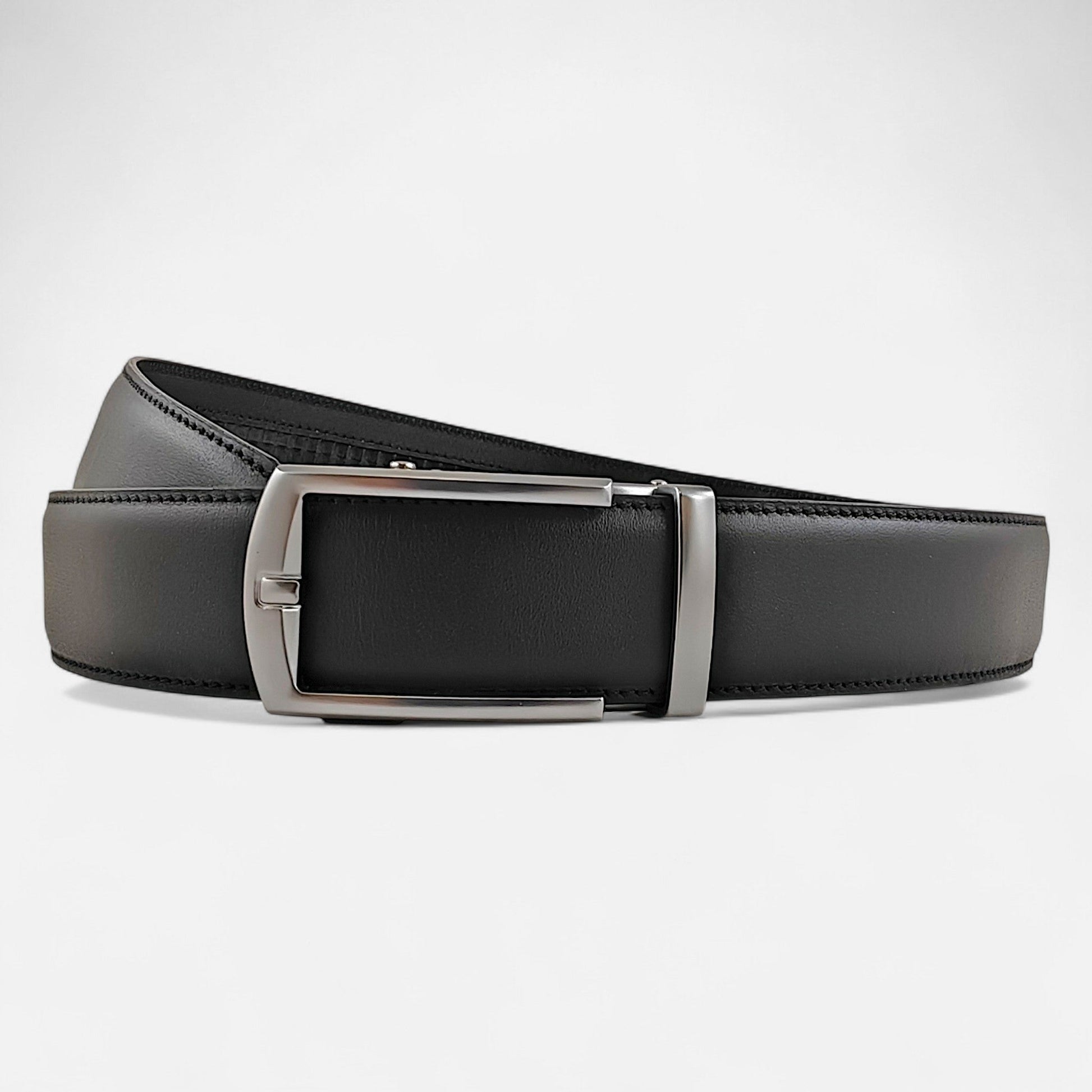 BELTBOX® Premier Black × Silver Matt Minimalist | 3.5 см