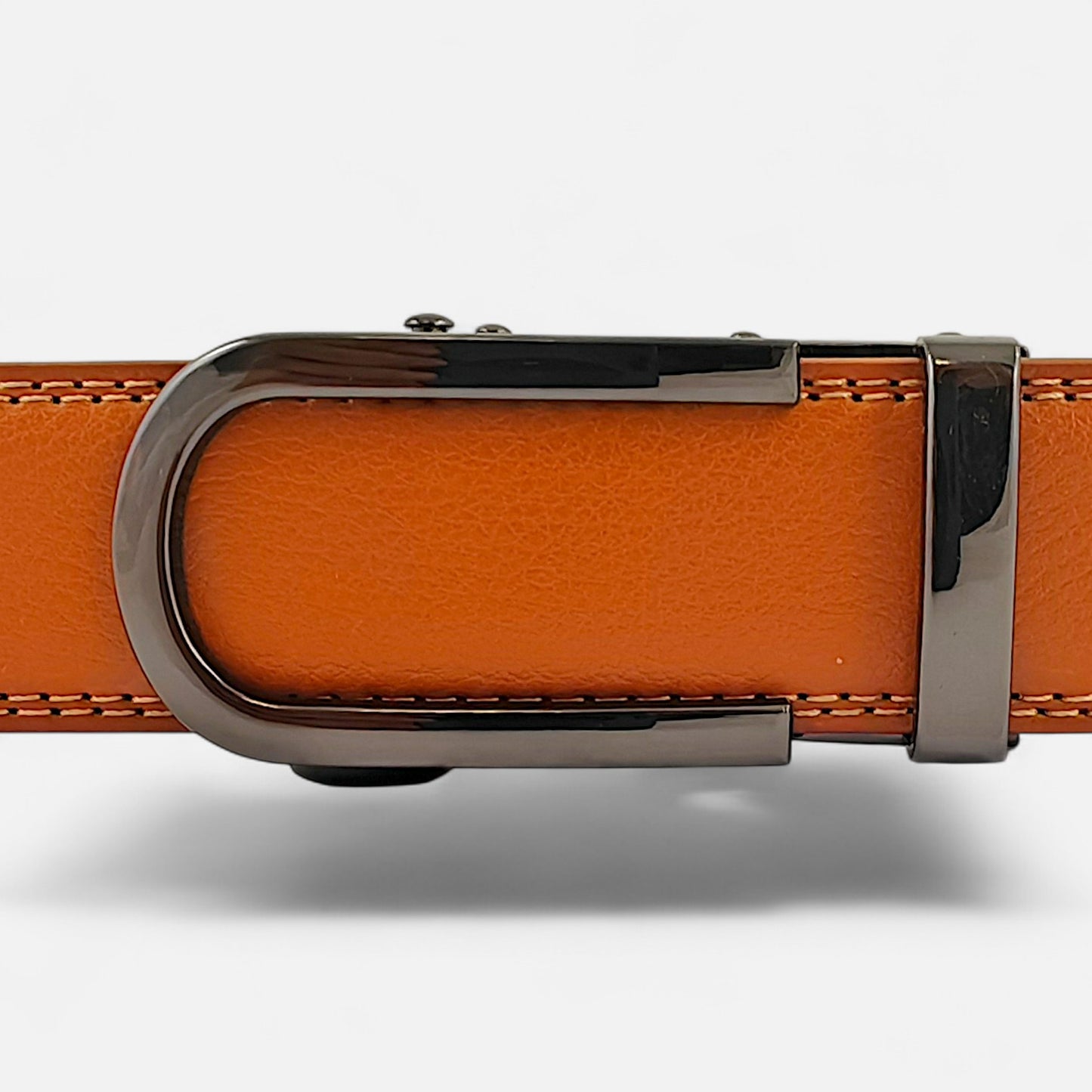 BELTBOX Slim | Коняк мъжки колан без дупки от естествена кожа - 3,2 см.