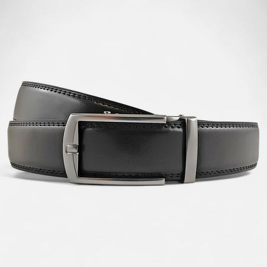 BELTBOX® Luxury Black × Silver Matt Minimalist | 3.5 см