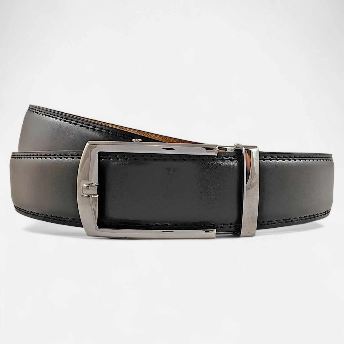 BELTBOX® Luxury Black × Silver Minimalist | 3.5 см