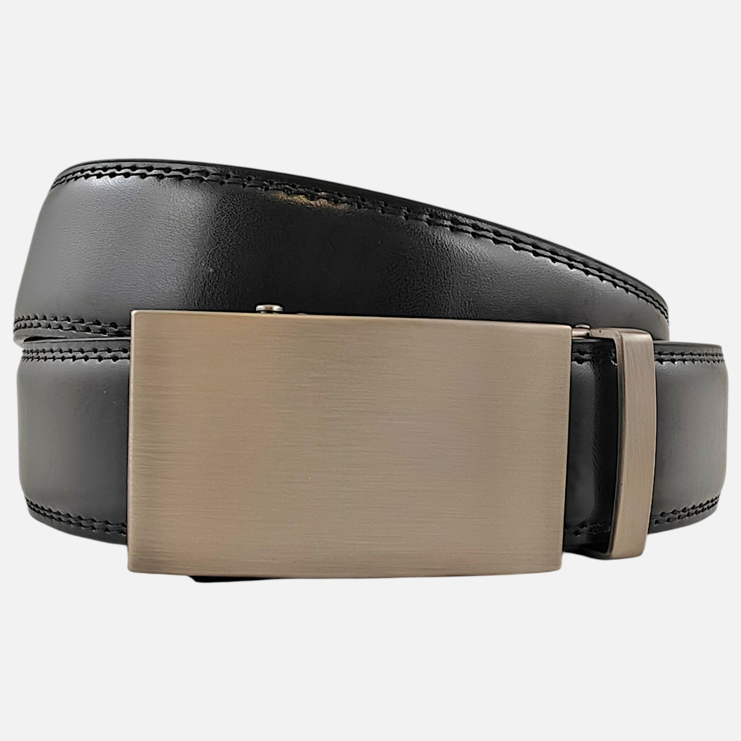 BELTBOX luxury | Черен мъжки колан без дупки от естествена кожа