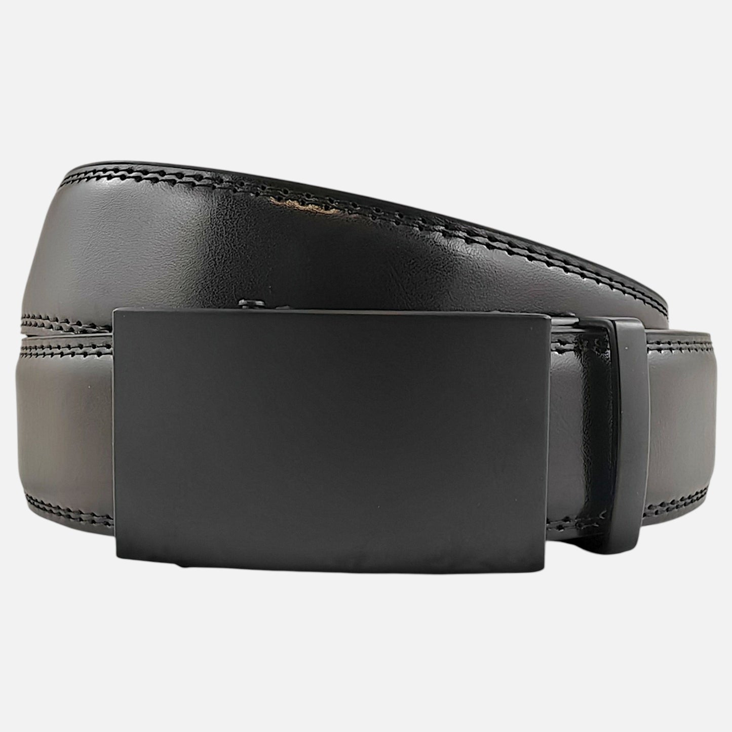 BELTBOX luxury | Черен мъжки колан без дупки от естествена кожа