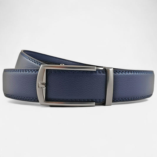 BELTBOX® Classic Blue × Silver Matt Minimalist | 3.5 см
