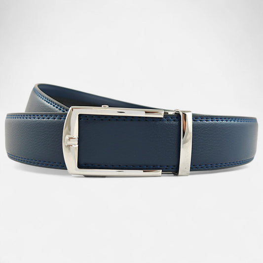 BELTBOX® Classic Blue × Silver Minimalist | 3.5 см