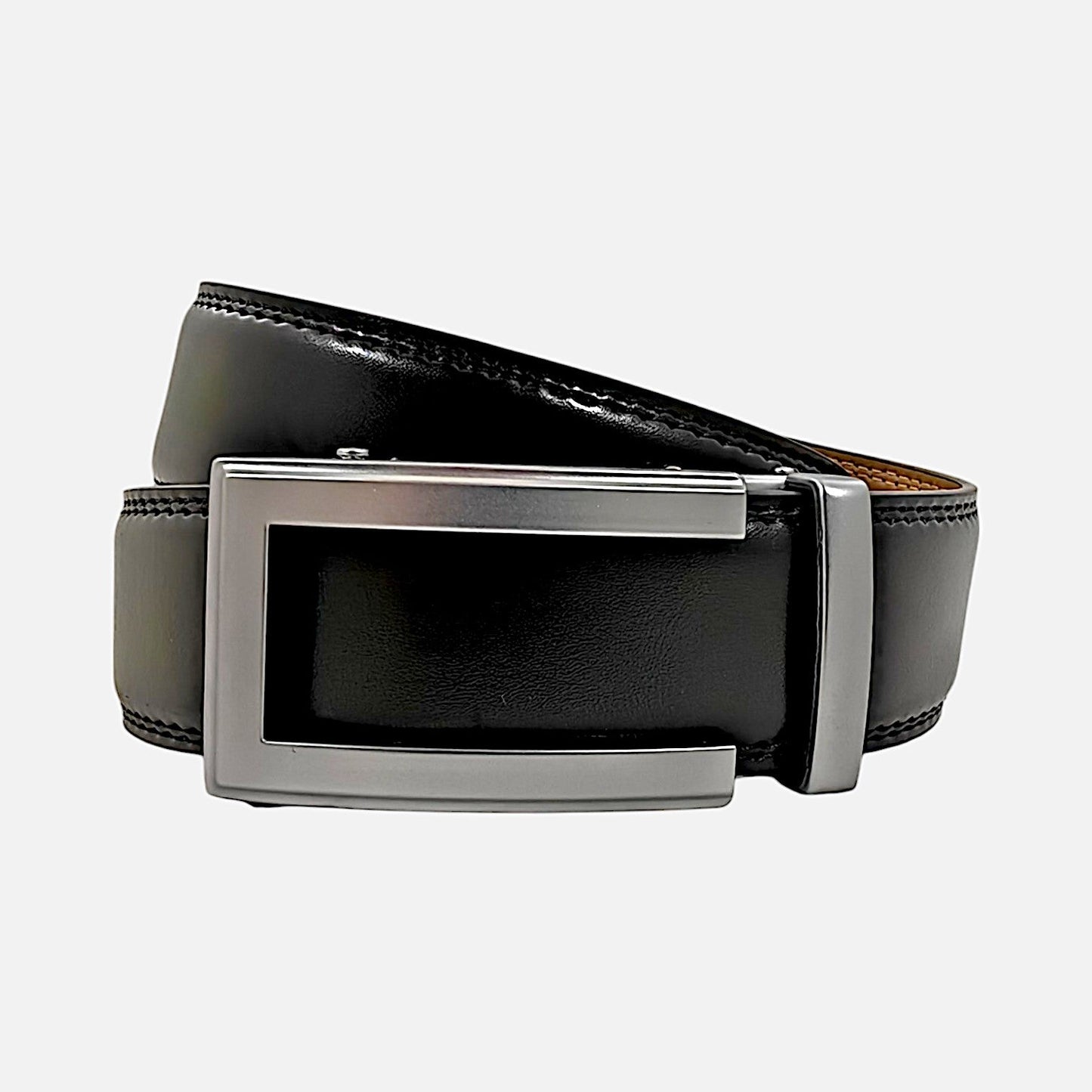 BELTBOX® Luxury Black × Silver Matt Traditional | 3.5 см