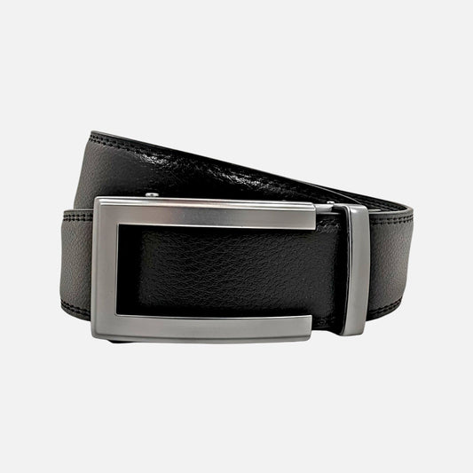 BELTBOX® Classic Black × Silver Matt Traditional | 3.5 см