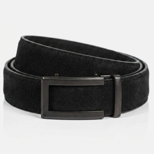 BELTBOX® Suede Black × Noir Traditional | 3.5 см