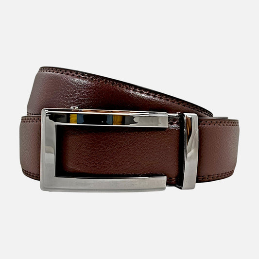 BELTBOX® Classic Brown × Silver Traditional | 3.5 см