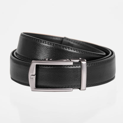 BELTBOX® Classic Black × Silver Matt Minimalist | 3.5 см