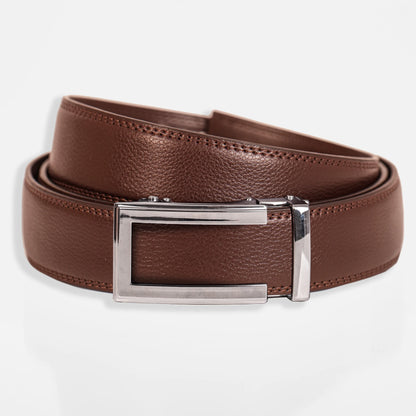 BELTBOX® Classic Brown × Silver Traditional | 3.5 см