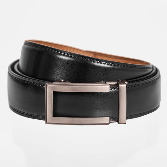 BELTBOX® Luxury Black × Steel Traditional | 3.5 см