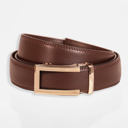 BELTBOX® Classic Brown × Gold Traditional | 3.5 см