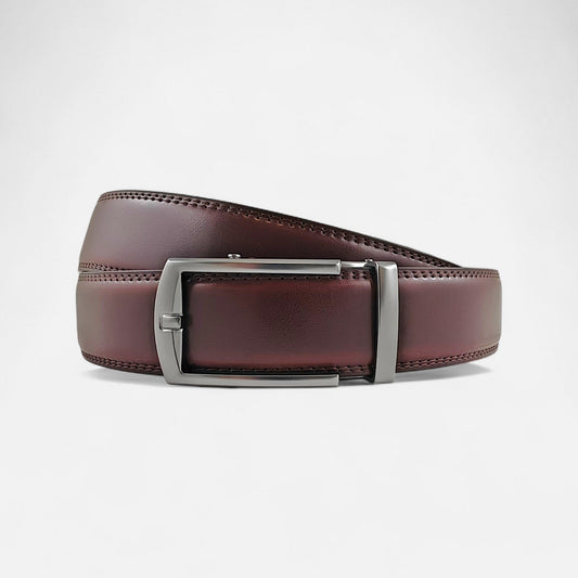 BELTBOX® Luxury Mahagon × Silver Matt Minimalist | 3.5 см