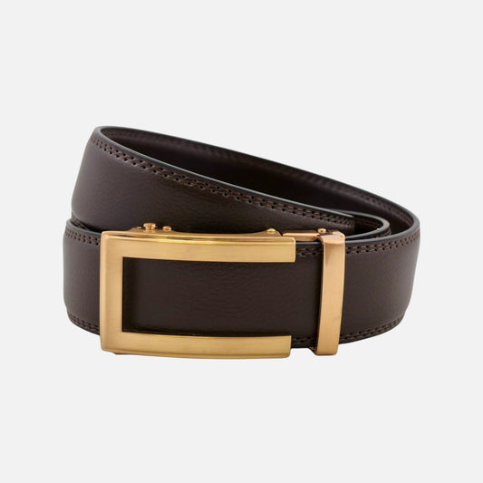 BELTBOX® Classic Brown × Gold Traditional | 3.5 см