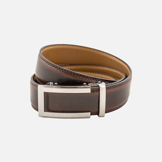 BELTBOX® Luxury Espresso × Silver Traditional | 3.5 см