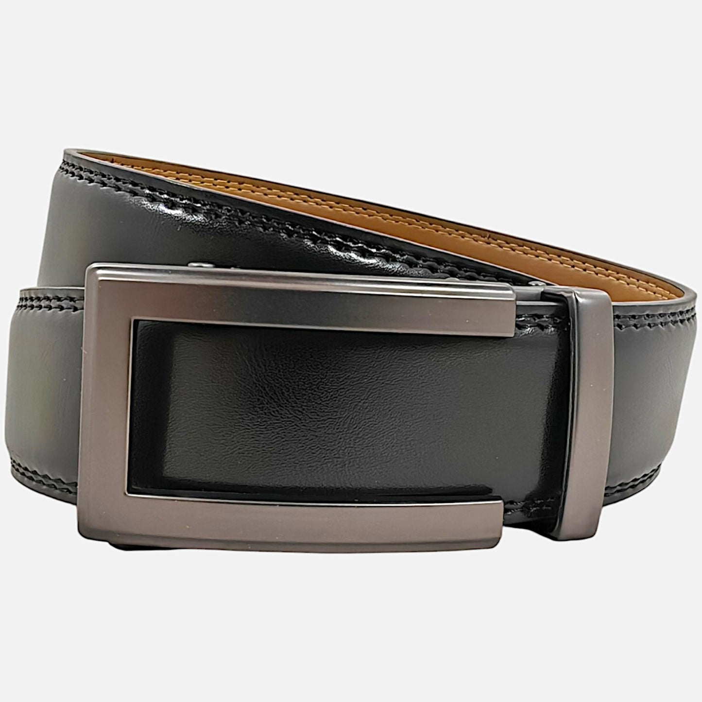 BELTBOX MAX | Черен мъжки колан от естествена кожа – 150 см