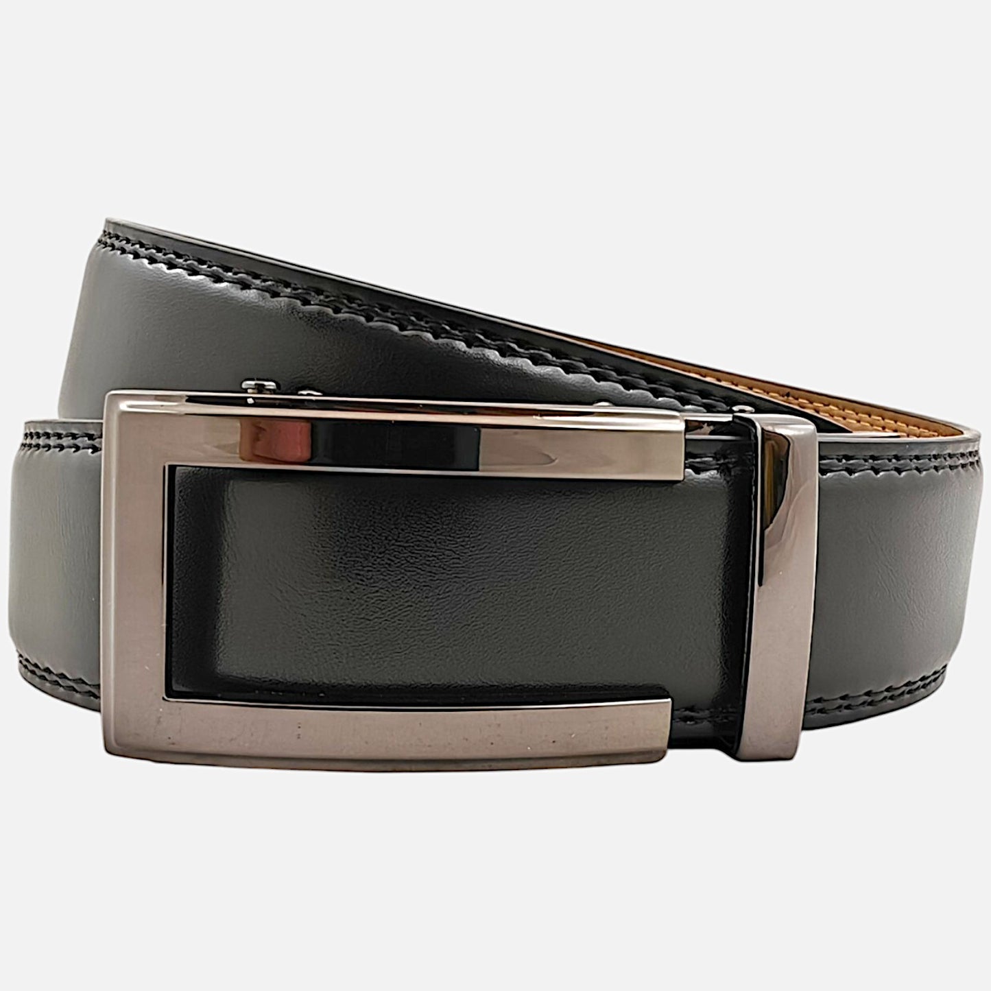 BELTBOX MAX | Черен мъжки колан от естествена кожа – 150 см