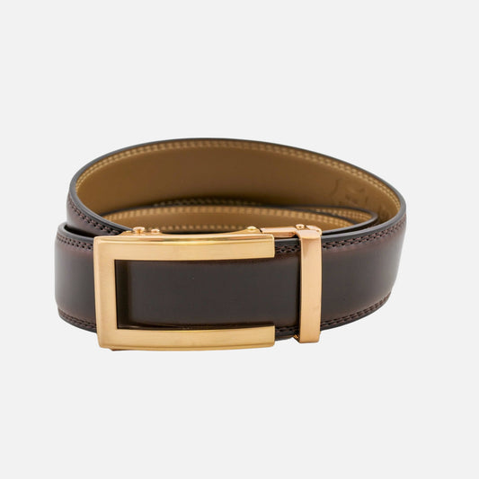 BELTBOX® Luxury Espresso × Gold Traditional | 3.5 см